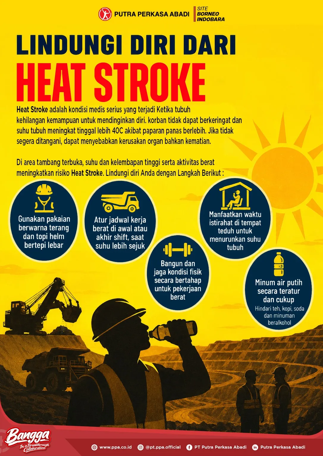 Lindungi Diri dari Heat Stroke di Area Kerja!